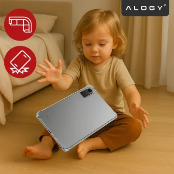 Protective Case for Redmi Pad SE 11" 2023, Reinforced Corners, Slim and Light, Anti-Shock ShockProof, Alogy FlexiShield™ – Transparent