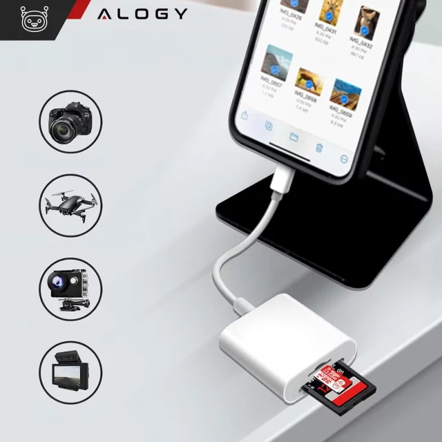 Alogy SD Micro Card Reader for iPhone USB-C Adapter