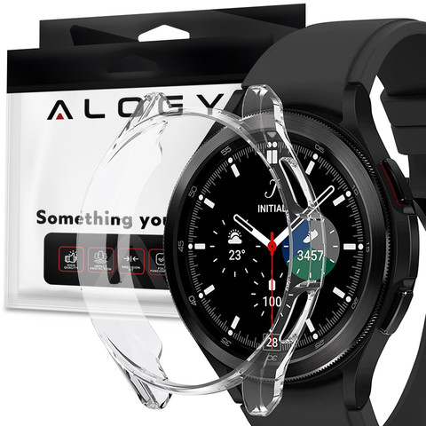 Silikonové pouzdro Alogy pro Samsung Galaxy Watch 4 Classic 42mm Transparent
