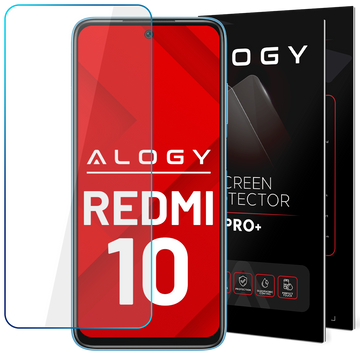 Tvrzené sklo 9H Alogy chrání displej pro Xiaomi Redmi 10