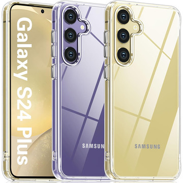 Case for Samsung Galaxy S24 Plus Back Cover Hybrid Clear Case Alogy Transparent Glass