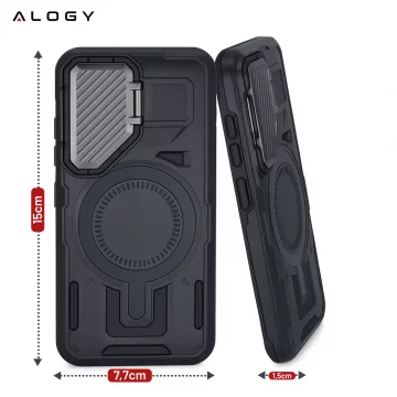 Hülle für Apple iPhone 16 Pro Max Alogy Anti-Shock Hybrid Case für MagSafe Transparent