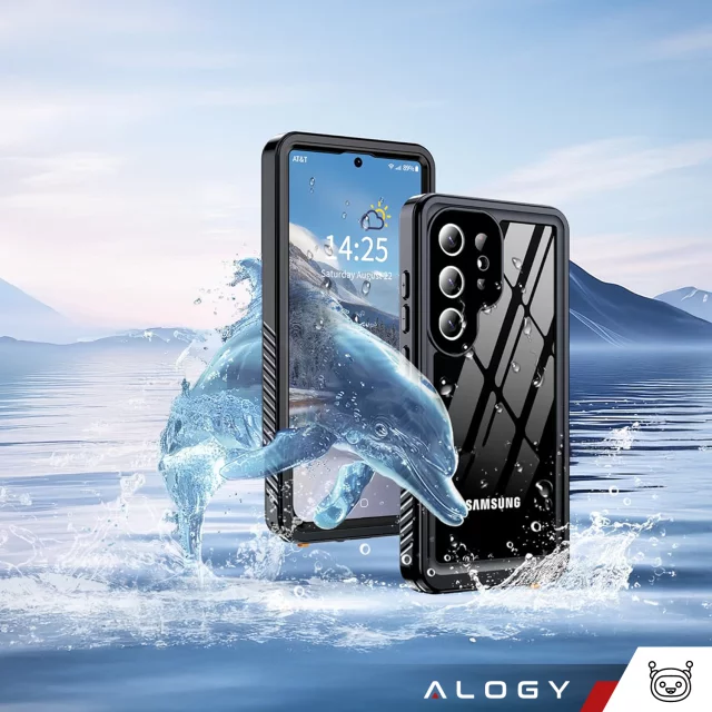 Etui Wodoodporne do Samsung Galaxy S25 Ultra Alogy HydroArmor™ IP68 Case z przezroczystym tyłem Pancerna obudowa 360