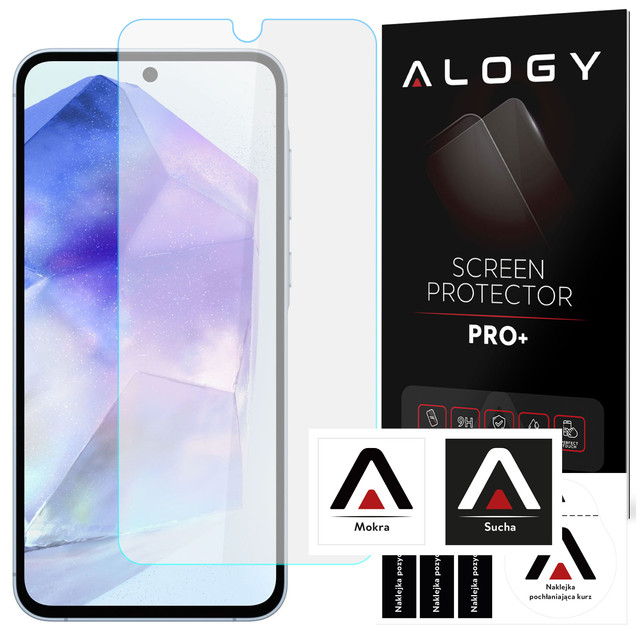 Tvrzené sklo pro Samsung Galaxy A35/A55 5G Ochranné sklo na displej 9H Alogy Pro