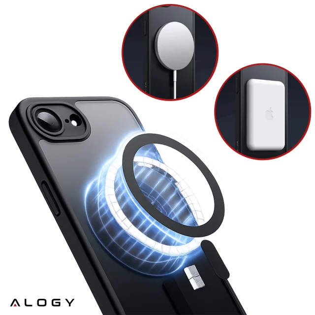 Pouzdro pro Apple iPhone 16 Pro Max Alogy Anti-Shock Hybrid Case pro MagSafe Transparent