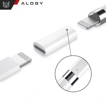 Alogy Magnetischer Stylus-Stift, Notiz- und Skizzenstift für Apple iPad Pro/Air/Mini, Weiß