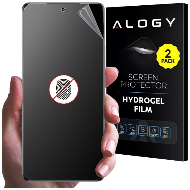 2x Folia "MATOWA" do Realme GT 6 / GT 6T Hydrożelowa Alogy HydroSkin Matte Pro™ na ekran do etui "BEZ ODCISKU PALCÓW"