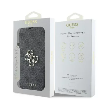 Guess GUBKP16M4GMGGR iPhone 16 Plus 6,7" czarny/black book 4G Metal Logo