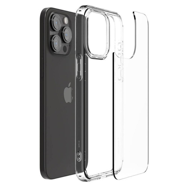 Etui do iPhone 15 Pro Max Spigen Ultra Hybrid Case obudowa plecki Crystal Clear + Szkło