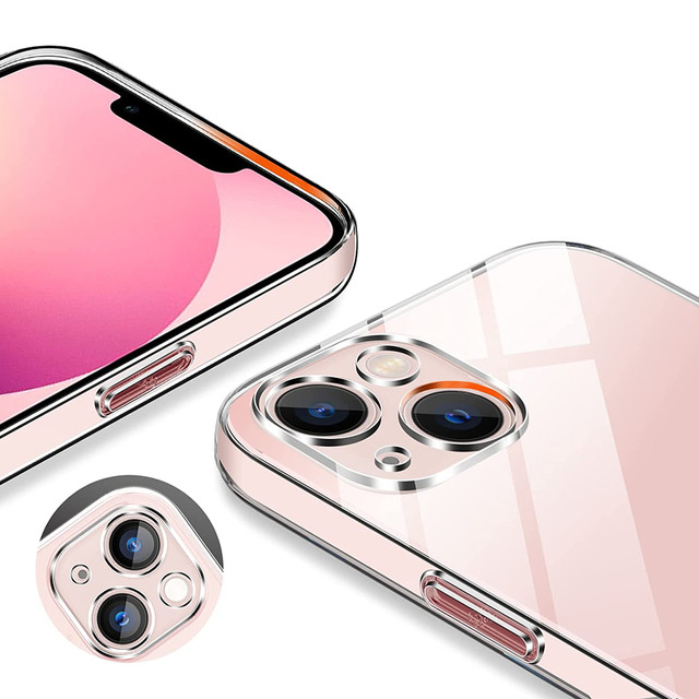 Armored case Alogy Hybrid Case with camera cover for Apple iPhone 13 Clear Glass
