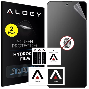 2x "MATTE" Film for Xiaomi Redmi Note 13 Pro 5G Hydrogel Alogy HydroSkin Matte Pro™ for the screen of the case "NO FINGERPRINTS"