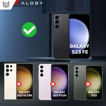 Case for Samsung Galaxy S23 FE Armored 360 case waterproof Armor IP68 Alogy black