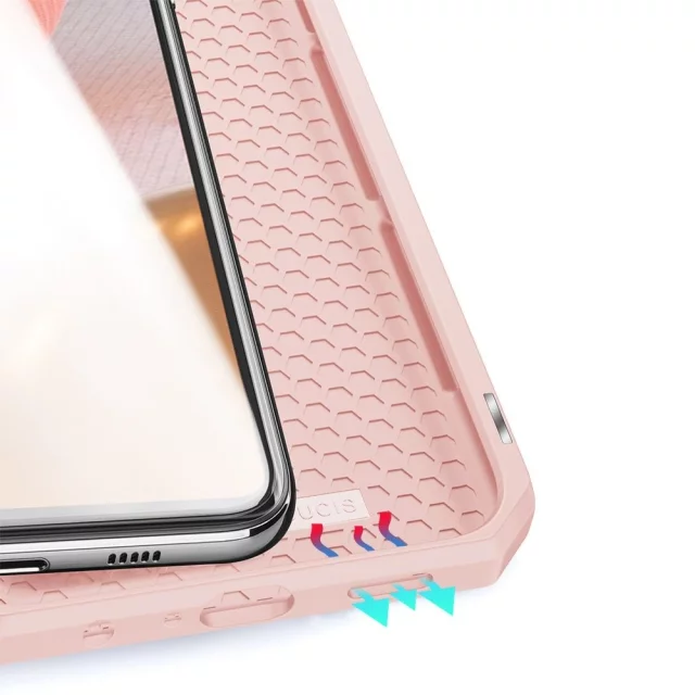 DUX DUCIS Skin X Holster Cover mit Flip Cover für Samsung Galaxy A72 4G rosa