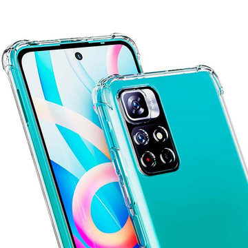 ShockProof Alogy Silikonové Armor pouzdro pro Xiaomi Poco M4 Pro 5G Transparent