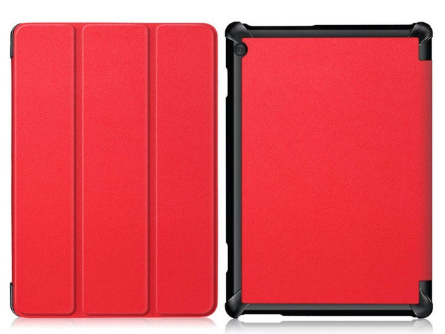 Alogy Book Cover für Lenovo Tab M10 10.1 TB-X605 Rotes Glas