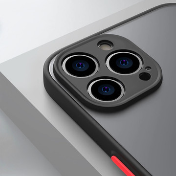 Apple iPhone 13 Pro Max Case Alogy Hybrid Mag Case for MagSafe with Camera Protection Matte Black Qi Charger