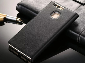 Etui flip s-view kryt na Huawei p9 Czarne