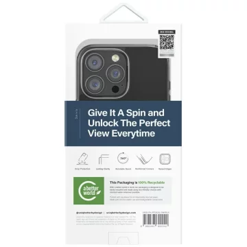 Etui UNIQ Swivix 360 Rotating Kickstand Czarny do iPhone 16 Pro Max