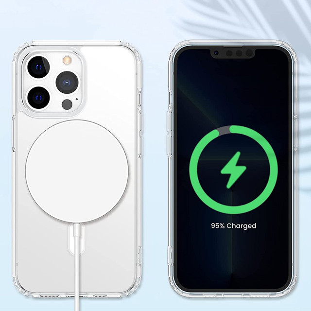 MagSafe Ultra Slim Alogy Case for Qi pro Apple iPhone 13 Pro Max Transparent Qi Charger