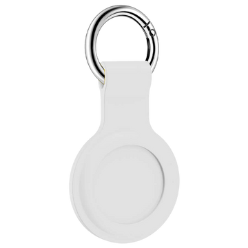 Silikonové pouzdro Alogy klíčenka s karabinou pro Apple AirTag White