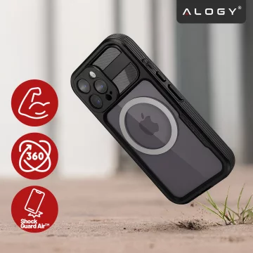 Vodotěsné pouzdro Alogy HydroArmor™ IP68 s průhledným zadním 360 obrněným krytem pro MagSafe pro Apple iPhone 16 Pro Max