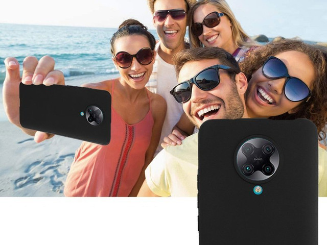 Alogy slim silicone case for Xiaomi Redmi K30 Pro black Glass Alogy Full