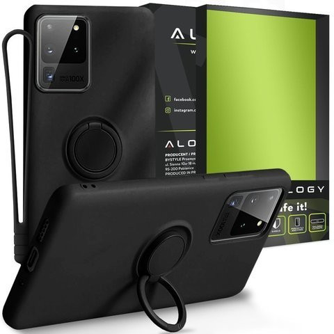 Ring Ultra Slim Alogy Silicone Case for Samsung Galaxy S20 Ultra Black