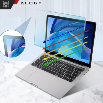 Matte Displayschutzfolie für MacBook Pro 13, Air 13 M1 Alogy Displayschutzfolie mit Anti-Blau-Filter