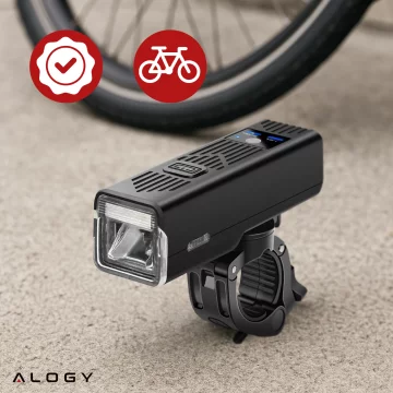 Světlo na kolo Přední LED světlo na kolo Osvětlení na kolo Vodotěsné IPX5 Alogy P12 Bike Light Black