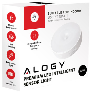 4x Lamp LED motion sensor dusk night lamp Alogy Sensor Light Wireless furniture lighting White light 6000k