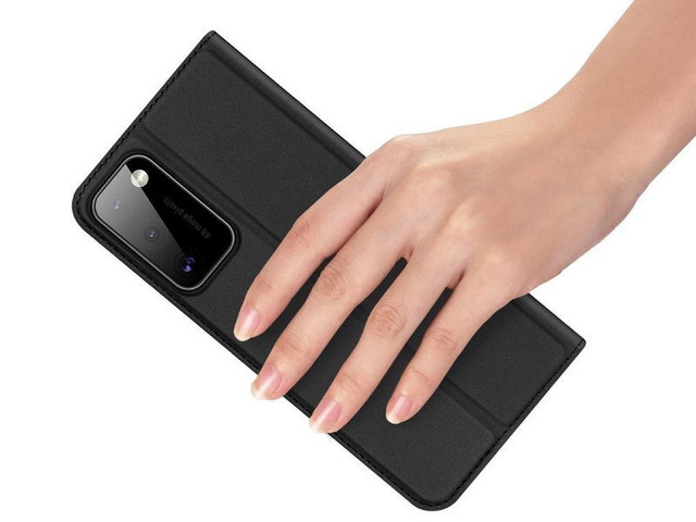 Ochranné kožené flipové pouzdro Dux Ducis pro Samsung Galaxy A41 Black