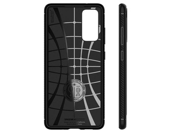 Pouzdro Spigen Rugged Armor pro Samsung Galaxy S20 FE Matte Black Glass 3mk