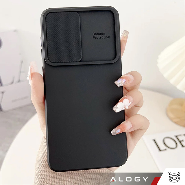 Case for Samsung Galaxy S24 Plus armored housing protection camera cover Slide Camshield Case Alogy black