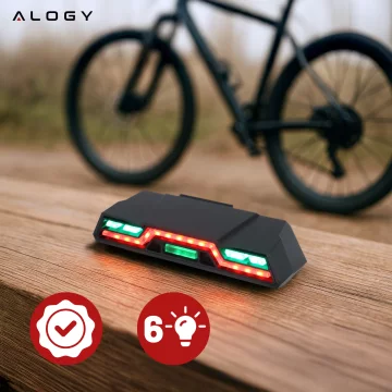Zadní světlo na kolo Alogy TrailFlash R6, LED světlo, 6 režimů blikání, vodotěsné