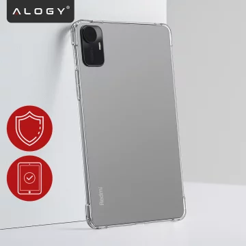 Protective Case for Redmi Pad SE 11" 2023, Reinforced Corners, Slim and Light, Anti-Shock ShockProof, Alogy FlexiShield™ – Transparent