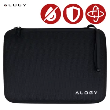 Laptop-Hülle, MacBook Air Pro 13,3 Zoll Alogy Hartschaum-Tasche, Schutzhülle für 13–14 Zoll Laptops, Schwarz