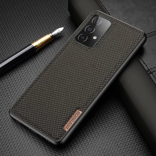 Dux Ducis Fino Schutzhülle mit Nylonbezug für Samsung Galaxy A72 4G grün