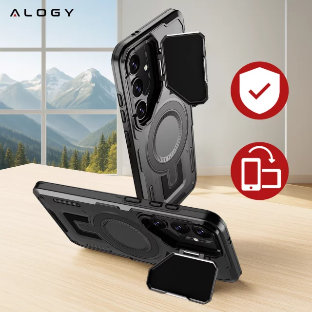 Pouzdro pro Apple iPhone 16 Pro Max Alogy Anti-Shock Hybrid Case pro MagSafe Transparent