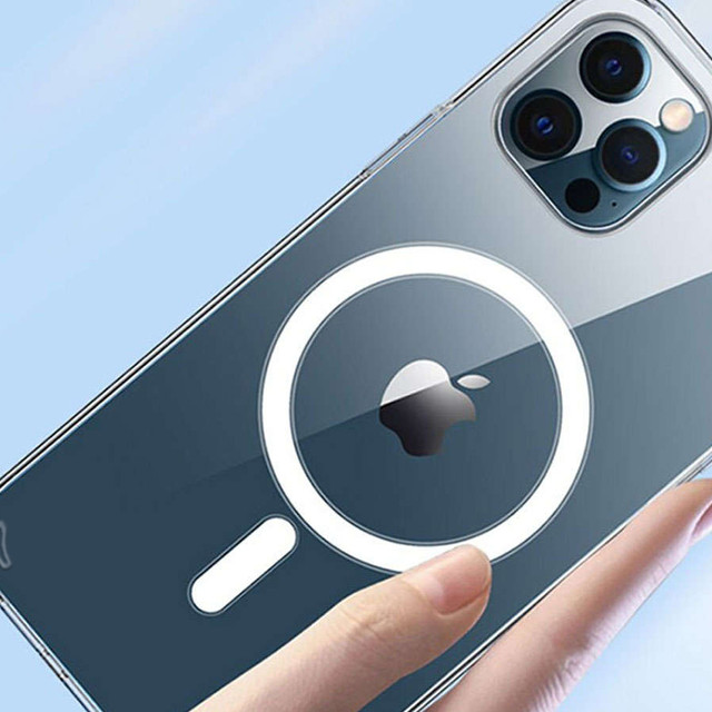 MagSafe Ultra Slim Alogy Hülle für Qi-Ladegeräte für iPhone 12 / Pro Klarglas