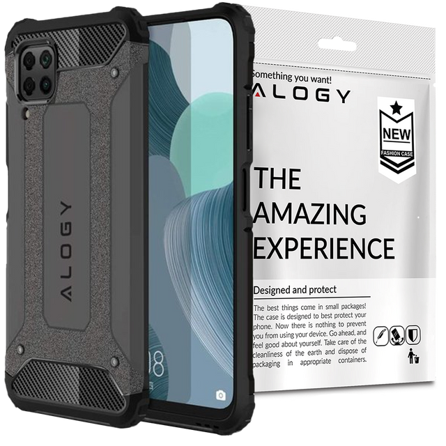 Etui Alogy Hard Armor do Huawei P40 Lite/ Nova 6 SE szare