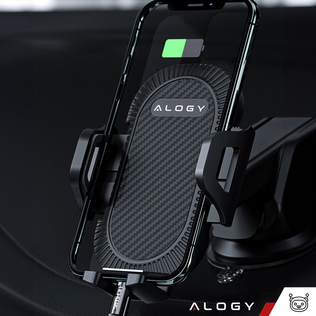 Alogy držák telefonu do auta 3 v 1 na čelní sklo, mřížka palubní desky, organizér do kokpitu