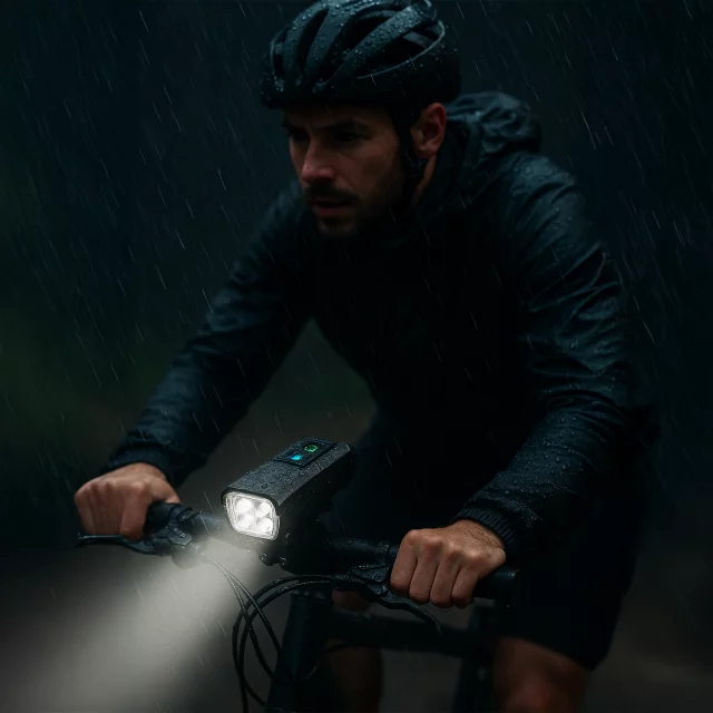 Bicycle Light Front LED Front Light Bicycle Lighting Waterproof IPX5 Alogy P12 Bike Light Black