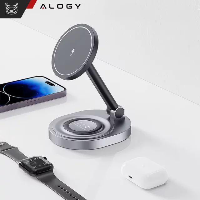 HUB-Splitter Alogy-Adapter für Computer-Laptop mit USB-C auf 3x USB-A 2.0 1x USB-A 3.0 Grau