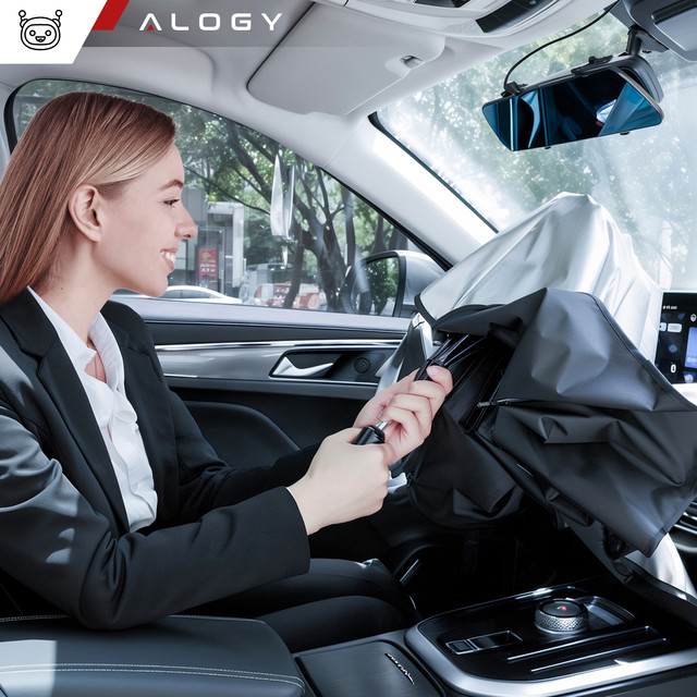 Car sunshade for car car sunshade UV Alogy Car L 135x79cm black