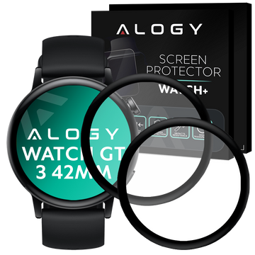 2x Alogy 3D flexibilní sklo pro Huawei Watch GT 3 42mm Black