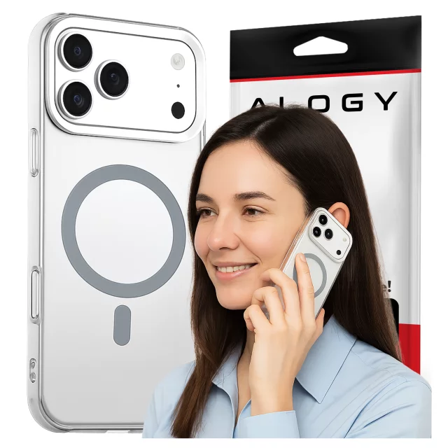 Apple iPhone 17 Pro Max Hülle – Matte MagSafe-Abdeckung mit Linsenschutz, schlank und kratzfest, perfekte Passform – Alogy Skinny MatteCase™ Weiß