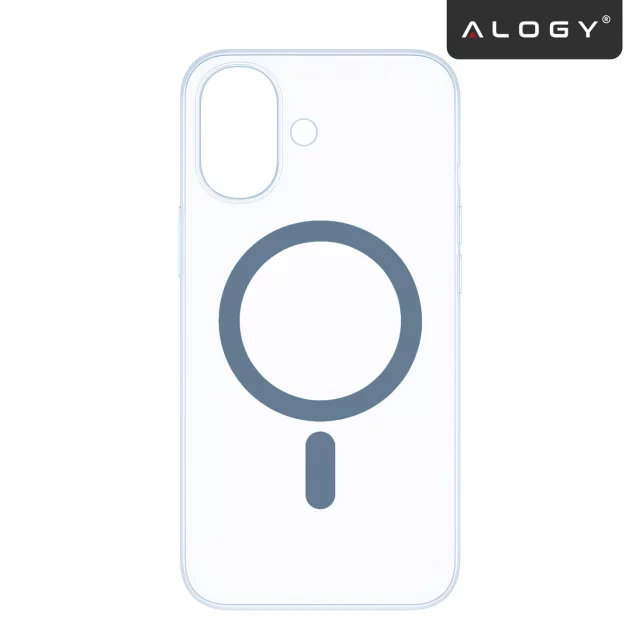 Hülle für Apple iPhone 16 Pro Max Alogy MagSafe Hybrid Matte Case Matte Cover mit Linsenschutz Schwarz