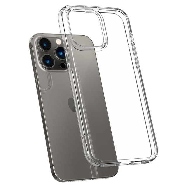 Pouzdro Spigen Ultra Hybrid pro Apple iPhone 14 Pro Max Crystal Clear Glass
