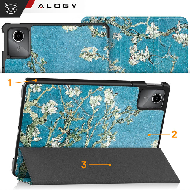 Lenovo Tab M11 10.95" TB330FU / TB330XU / TB331FC Tablet Case Alogy Book Cover Blossoming Almond (van Gogh) Stylus