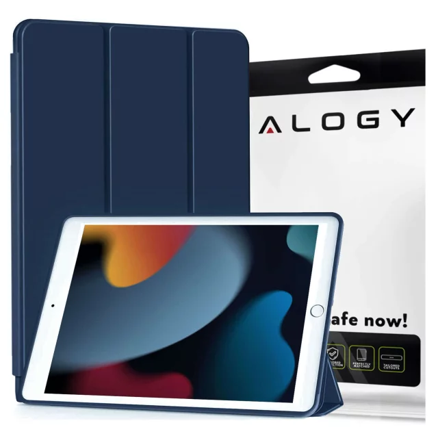 Pouzdro pro Apple iPad 10.2 9 Gen 8/7 2021/2020/2019 Smart Pencil Case Alogy TPU Kryt na tablet Navy Blue